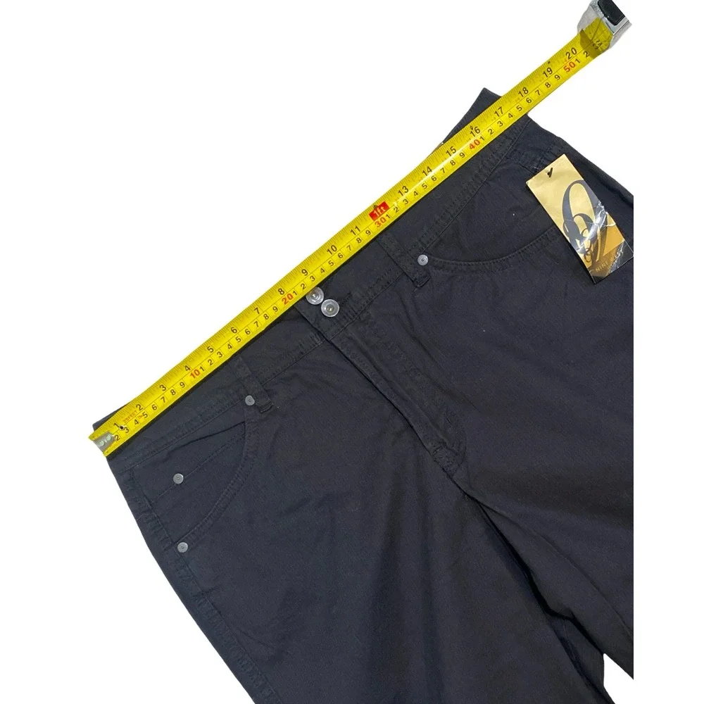 Nine West Jeans Women‎ 14 Black Capri Pants Stretch Cropped Cuffed New Tag